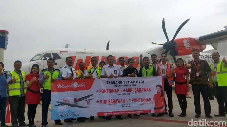 Foto: Wings Air membuka rute baru Pontianak-Miri (Mochamad Zhacky Kusumo/detikTravel) Foto: Wings Air membuka rute baru Pontianak-Miri (Mochamad Zhacky Kusumo/detikTravel)