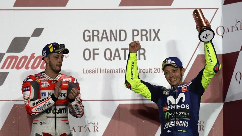 Podium Jadi Awal yang Bagus untuk Rossi Podium Jadi Awal yang Bagus untuk Rossi