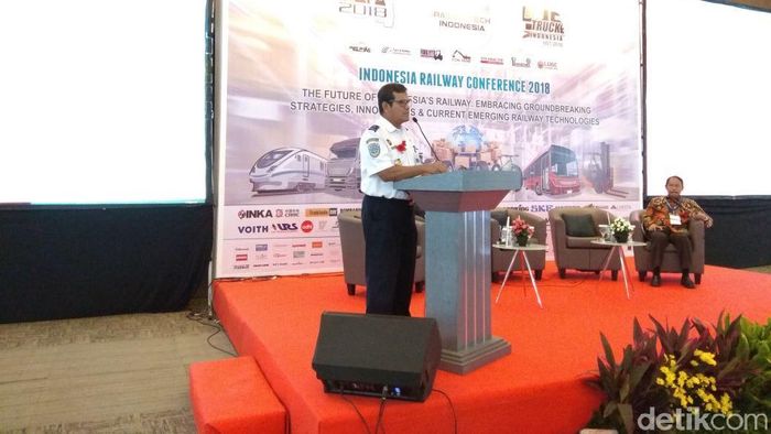 Konferensi Kereta Api Nasional 2018 di Jakarta Internasional Expo. Foto: Trio Hamdani Konferensi Kereta Api Nasional 2018 di Jakarta Internasional Expo. Foto: Trio Hamdani