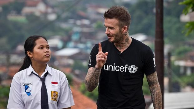 Cerita Seru Sripun, Seharian Bareng Beckham di Instagram