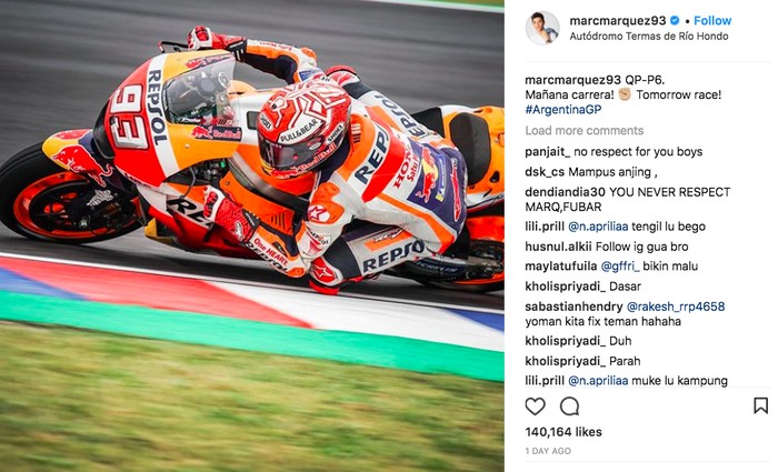 Marc Marquez. Foto: Instagram Marc Marquez. Foto: Instagram