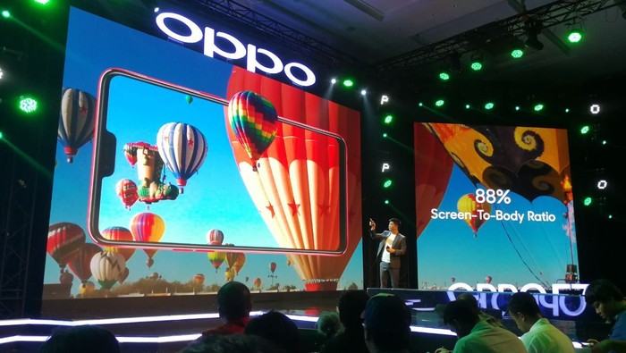Peluncuran Oppo F7. Foto: Muhammad Alif Goenawan/detikinet Peluncuran Oppo F7. Foto: Muhammad Alif Goenawan/detikinet