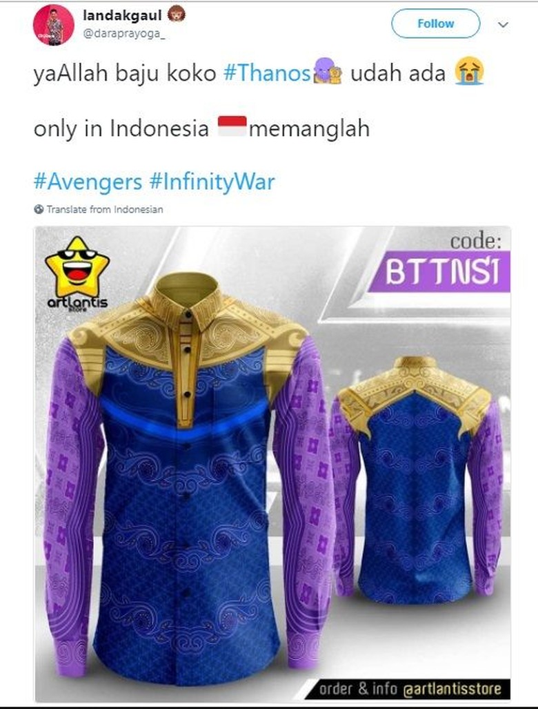 Avengers Infinity Wars Tayang Meme Kocak Thanos Bertebaran