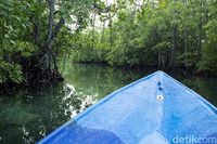 Masuk ke Telaga Kum (Randy/detikTravel)