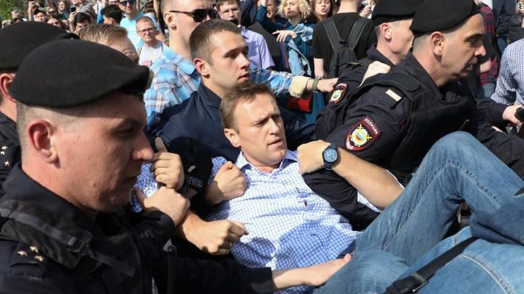 Demo Putin, Pemimpin Oposisi Rusia Ditangkap Demo Putin, Pemimpin Oposisi Rusia Ditangkap
