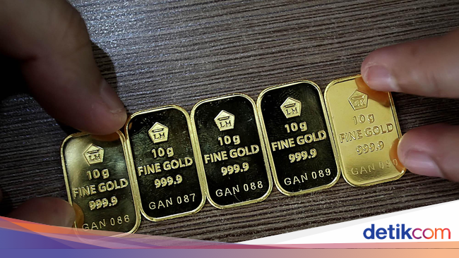 Harga Emas Antam Turun Rp 2.000/Gram