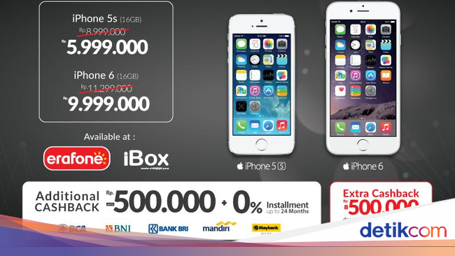 Harga iPhone akhir tahun Erafone dan iBox turun harga 