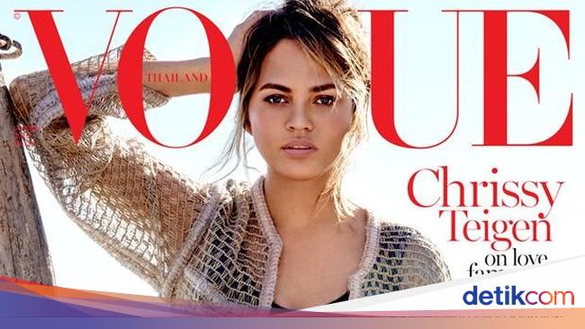 Tampil Perdana di Vogue, Chrissy Teigen Cantik 'Tak Ber ...