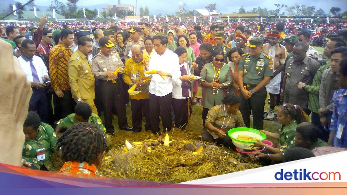 Bahagianya Warga Wamena Papua Bertemu Jokowi