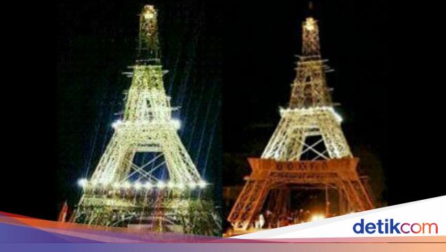 Ada Menara Eiffel dari Bambu di Singaparna Tasikmalaya 