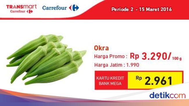 Transmart Carrefour Tawarkan Promo Sayur Sehat Okra 