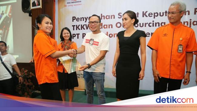 5 500 Pekerja Outsourcing Pt Pos Diangkat Jadi Pegawai Tetap
