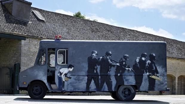 Van Semprot Banksy Dilelang Rp 5,2 Miliar