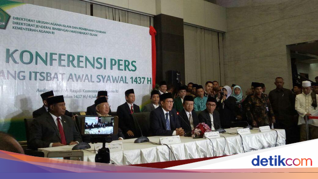 Hasil Sidang Isbat: 1 Syawal 1437 H Jatuh Pada 6 Juli 2016