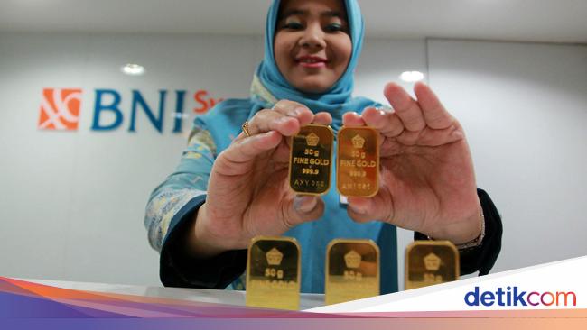 Harga Emas Antam Dijual Rp 649.000/Gram