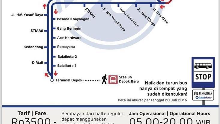 Bus TransJ Rute Depok-UKI Kini Lewat Cibubur