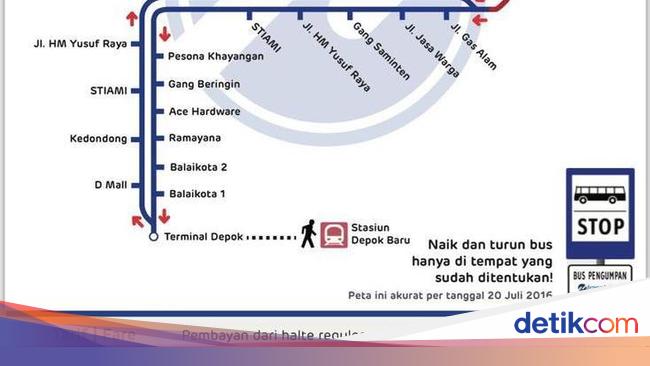 Bus Transj Rute Depok Uki Kini Lewat Cibubur