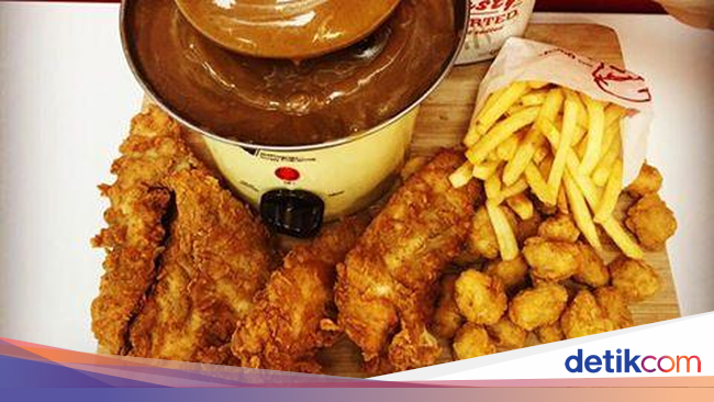 KFC Inggris Sediakan Gravy Fountain untuk Cocolan Kentang 