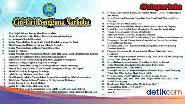 Bnn Bila Temukan Orang Dengan Ciri Ciri Pengguna Narkoba Segera Lapor