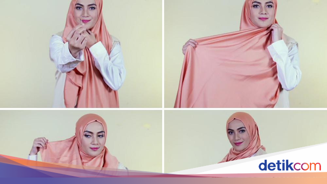 Image Result For Tutorial Hijab Bahan Satin Pashmina