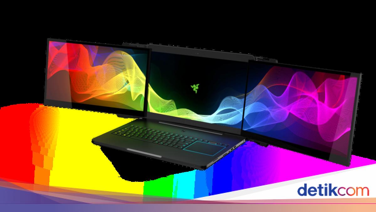 Keren! Razer Pamer Laptop dengan Tiga Layar 4K