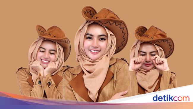 Foto: Cithatha, Si Cantik Berhijab yang Wajahnya Ada di 