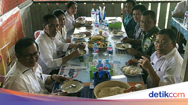 Saat Jokowi Makan di Warung yang Berjarak 4 Km dari Malaysia