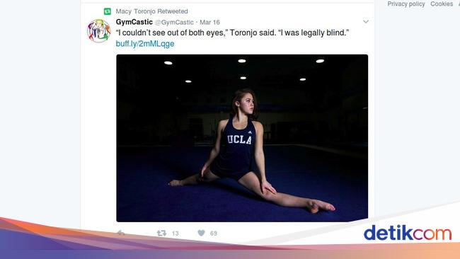 Meski Berpenyakit Langka Atlet  Ini Juarai Kompetisi Senam   Meski Berpenyakit Langka Atlet  Ini Juarai Kompetisi Senam