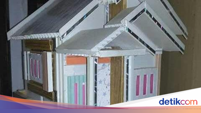 Sentuhan Bang Amat Sulap Plafon  Bekas  Jadi Miniatur Mewah