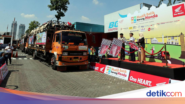 AHM Angkut Ribuan Motor Mudik ke Semarang dan Yogyakarta