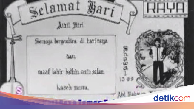 Jadul! Begini Bentuk Kartu Lebaran di Tahun '60-an