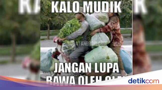 Kumpulan Meme Kocak Mudik dengan Sepeda Motor