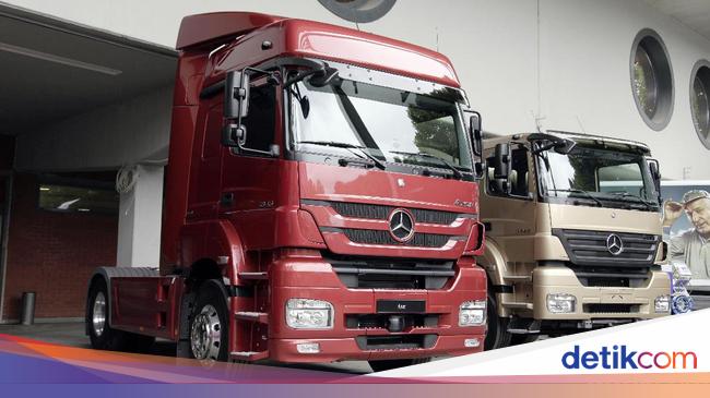 Mercy Produksi Truk Axor di Wanaherang, Bogor