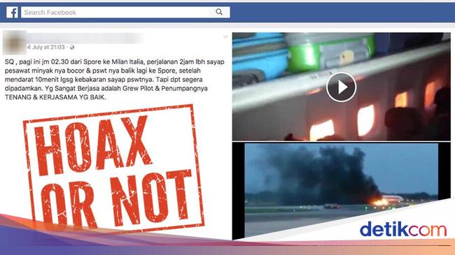 kejadian 3 1 7 Ramai Kabar Singapore Airlines Terbakar di Changi 