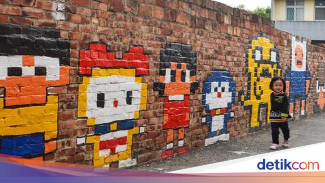 Jalan di Desa Ini Nggak Pakai Nomor Rumah, Tetapi Mural Lucu