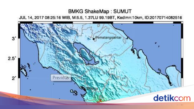 Gempa 5,5 SR di Padang Sidempuan, Pelajar Dipulangkan