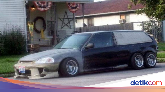 Honda Civic 6 Roda Aneh atau Bagus Honda Civic 6 Roda Aneh atau Bagus