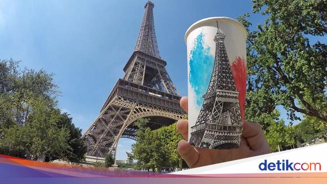 Keren Seniman Ini Gambar Menara Eiffel hingga Mona Lisa Keren Seniman Ini Gambar Menara Eiffel hingga Mona Lisa