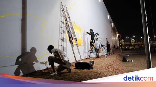 Lagi, RPTRA Kalijodo Dipercantik dengan Mural dan Grafiti