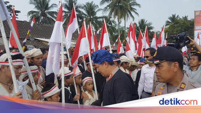 HUT ke-72 RI, Suku Baduy Baca Ikrar Setia Pancasila dan NKRI