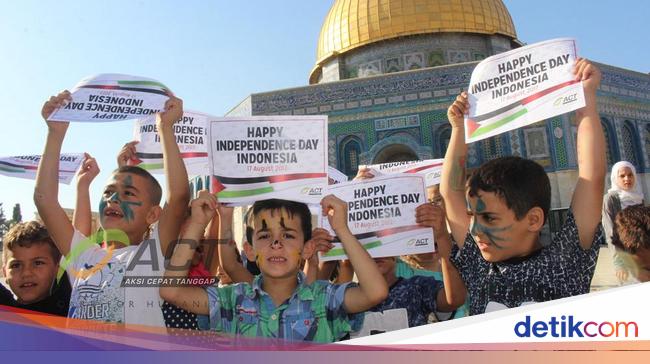 Senyum Dan Doa Anak Anak Palestina Di Hari Kemerdekaan Indonesia