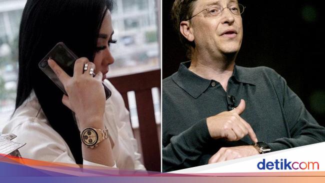 Foto Membandingkan Koleksi Jam Tangan Syahrini Dan Bill Gates