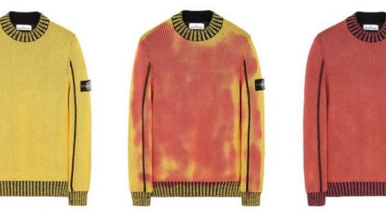 stone island color changing sweater