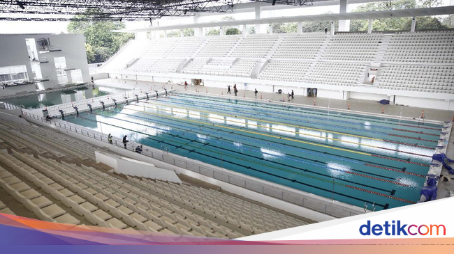  Stadion  Akuatik GBK Atap  Ilusi Gelombang Air Tak Masalah 