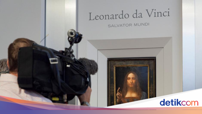 Lukisan Fenomenal Kristus Leonardo Da Vinci Dilelang Rp 1 3 Triliun