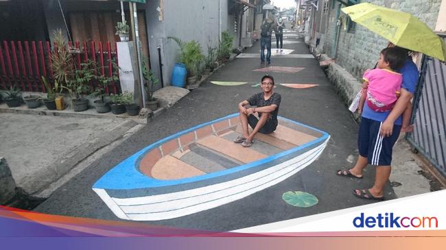 Begini Cara Membuat Lukisan Menipu Mata Di Kampung 3d Depok Begini Cara Membuat Lukisan Menipu Mata Di Kampung 3d Depok