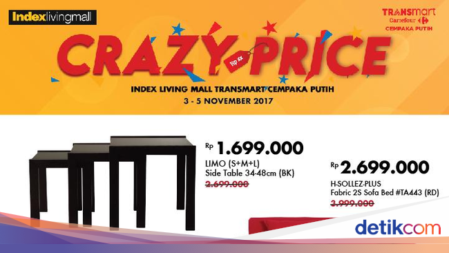 Harga Spesial Sofa Bed dan Lemari  Pakaian  di Index Living Mall