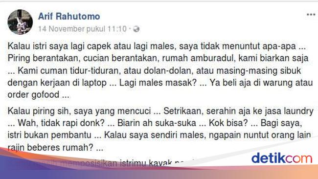 Viral Curhatan Suami Zaman Now Di Fb Soal Istri Bukanlah