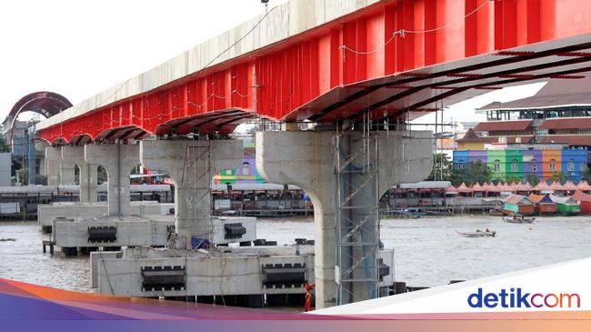 Foto: Mantap, Pembangunan LRT Palembang Lebih Cepat dari 