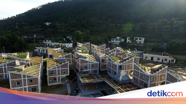 Inspiratif! Desa di China yang Bercocok Tanam di Atap Rumah
